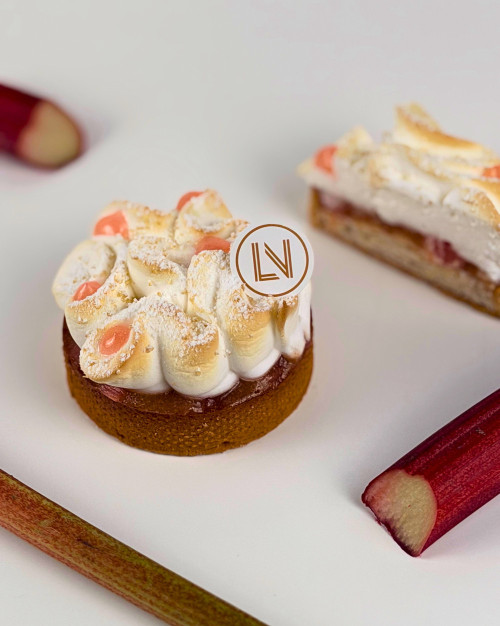 Tartelette Rhubarbe meringuée